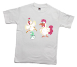 How to print a chicken, dinosaur, rooster on a T-shirt