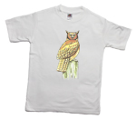 How to print an eagle owl on a T-shirt