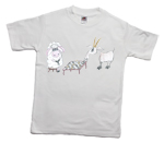 How to print a sheep and goat on a T-shirt