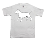 How to print a bull terrier on a T-shirt