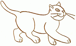 Featured image of post Cat Walking Drawing Simple 38 5kshares facebook44 twitter2 pinterest38 4k stumbleupon0 tumblrour faithful animal friend the dog often tends to become an inextricable part of our lives tending to make us want